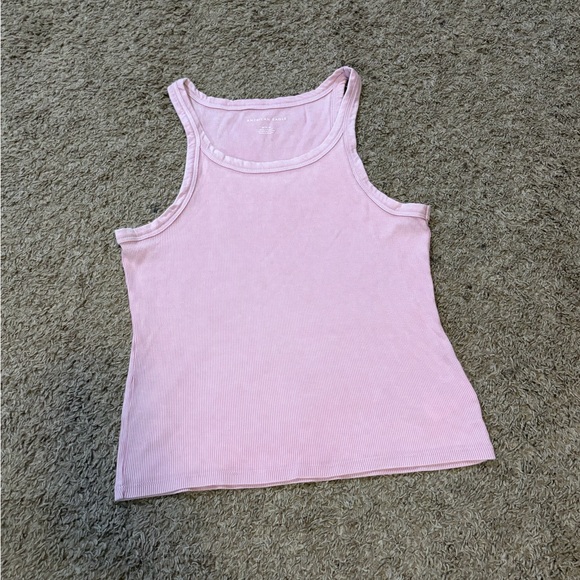 American Eagle Outfitters Tops - Women’s American Eagle Light Pink Ribbed Tank Top Size Medium
